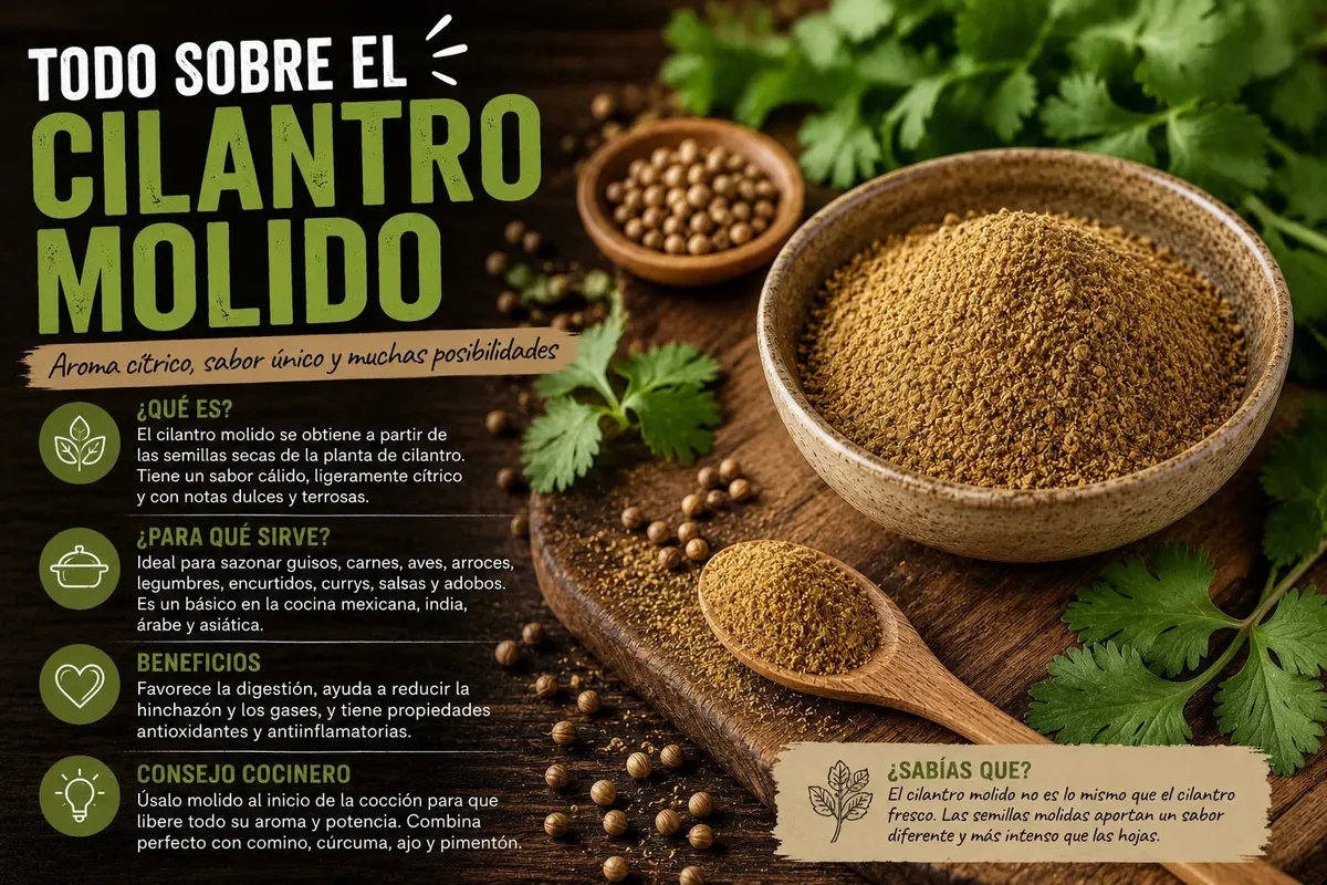 Cilantro Molido: Qué Es y Cómo Usarlo en la Cocina