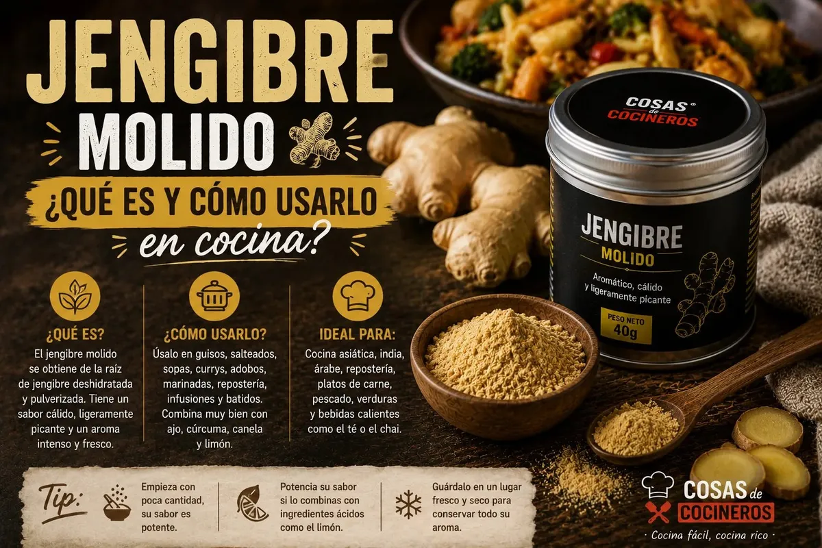 Jengibre Molido: Qué Es y Cómo Usarlo en la Cocina